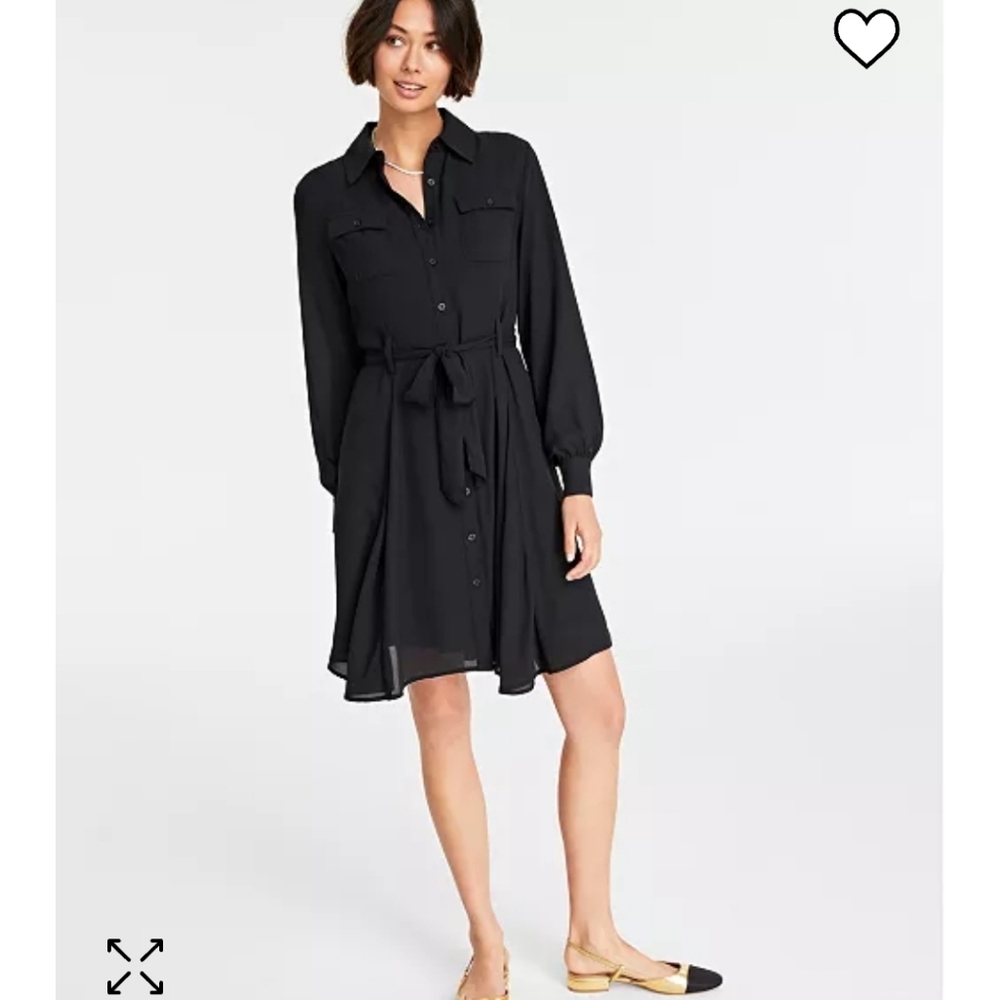 Black plus size flowy shirt dress ! Brand new !